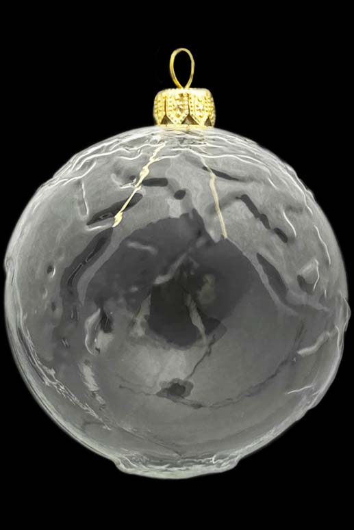 Стеклянная елочная игрушка Заготовка Шар Планета Земля 10,2 см 161522200